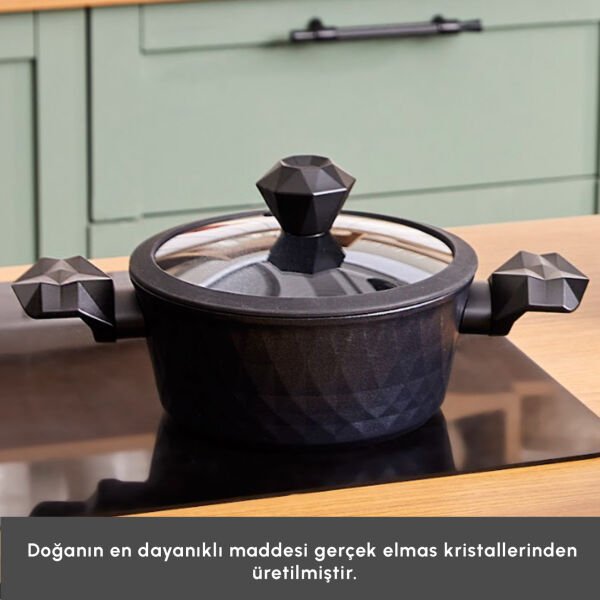 Karaca Biodiamond Antibakteriyel Kulp Tencere 24 Cm