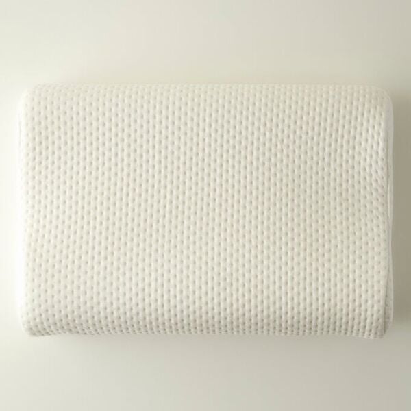 Boyun Destekli Ortopedik Visco Yastık Beyaz (55X35X12X10 cm)