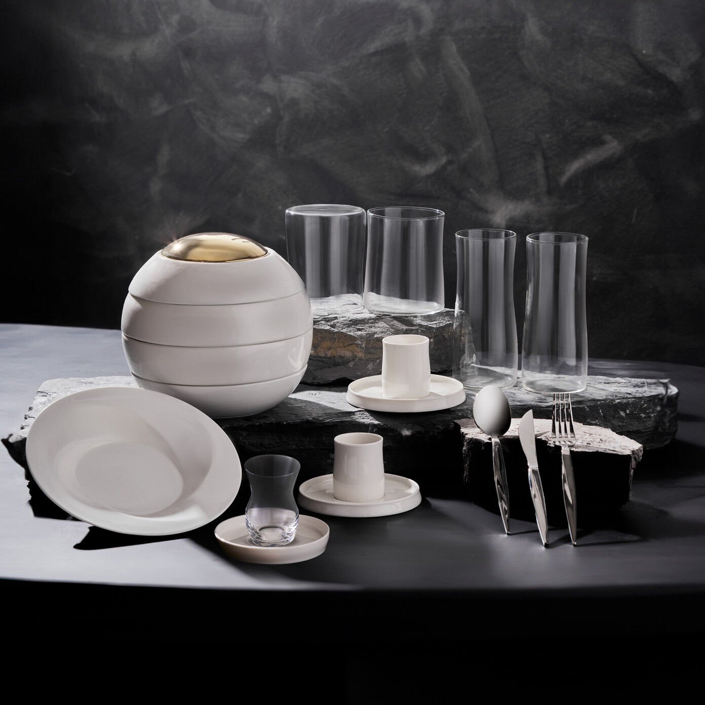 Karaca x Sarıyer Design 12 Parça 6 Kişilik Çay Seti