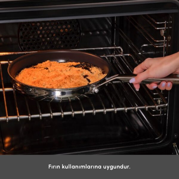 Karaca Plasma Steel 3Ply İndüksiyon Tabanlı Çelik Tava 30 Cm
