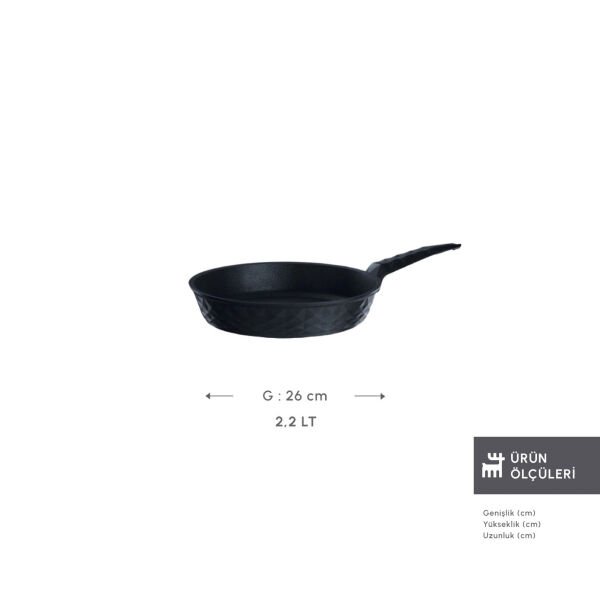 Karaca Biodiamond Antibakteriyel Kulp Tava 26 Cm