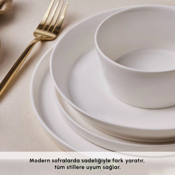 Karaca Stream Bone Bomo 53 Parça 12 Kişilik Yemek Takımı