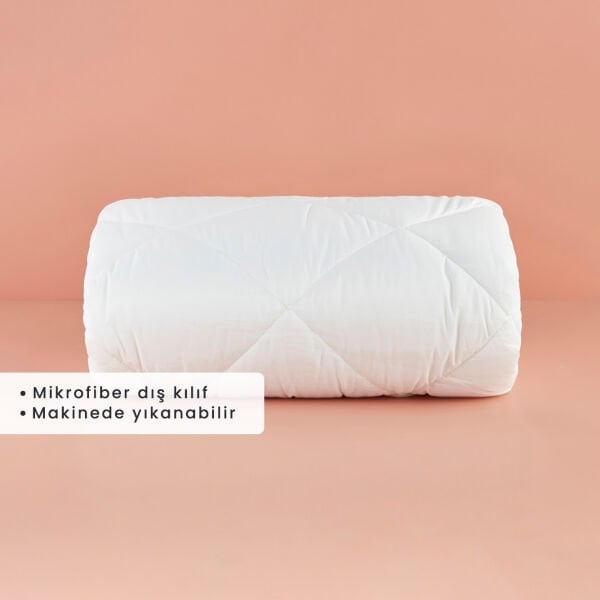 %100 Microfiber Bella Tek Kişilik Yorgan Beyaz