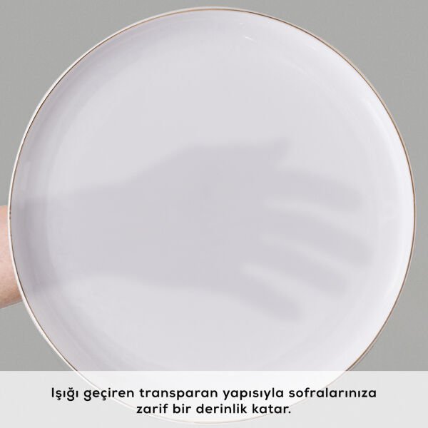 Karaca Stream Bone Hole 34 Parça 6 Kişilik Kahvaltı Takımı Gold
