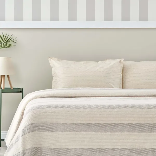Taç Aura Çift Kişilik Softly Set Gri