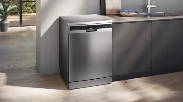 iQ500 Solo Bulaşık Makinesi 60 cm Paslanmaz çelik parmak izi tutmaz