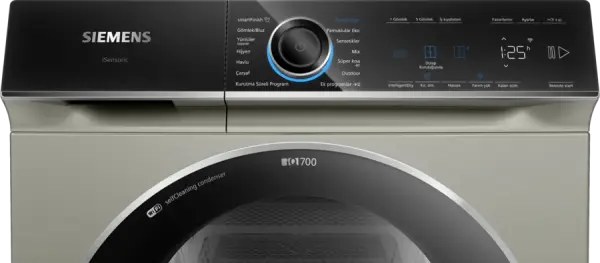 iQ700 Isı Pompalı Kurutma Makinesi 9 kg Gümüş