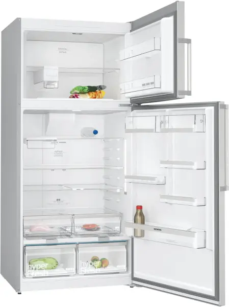 iQ500 Üstten Donduruculu Buzdolabı 186 x 86 cm Kolay temizlenebilir Inox, Total noFrost