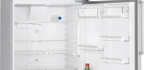 iQ500 Üstten Donduruculu Buzdolabı 186 x 86 cm Kolay temizlenebilir Inox, Total noFrost