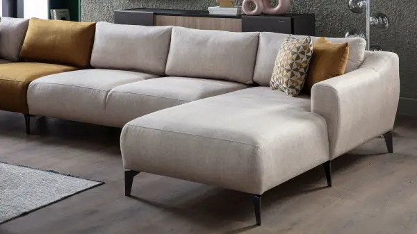Sanvela Köşe Takımı Modüler - Krem - Füme Ayak