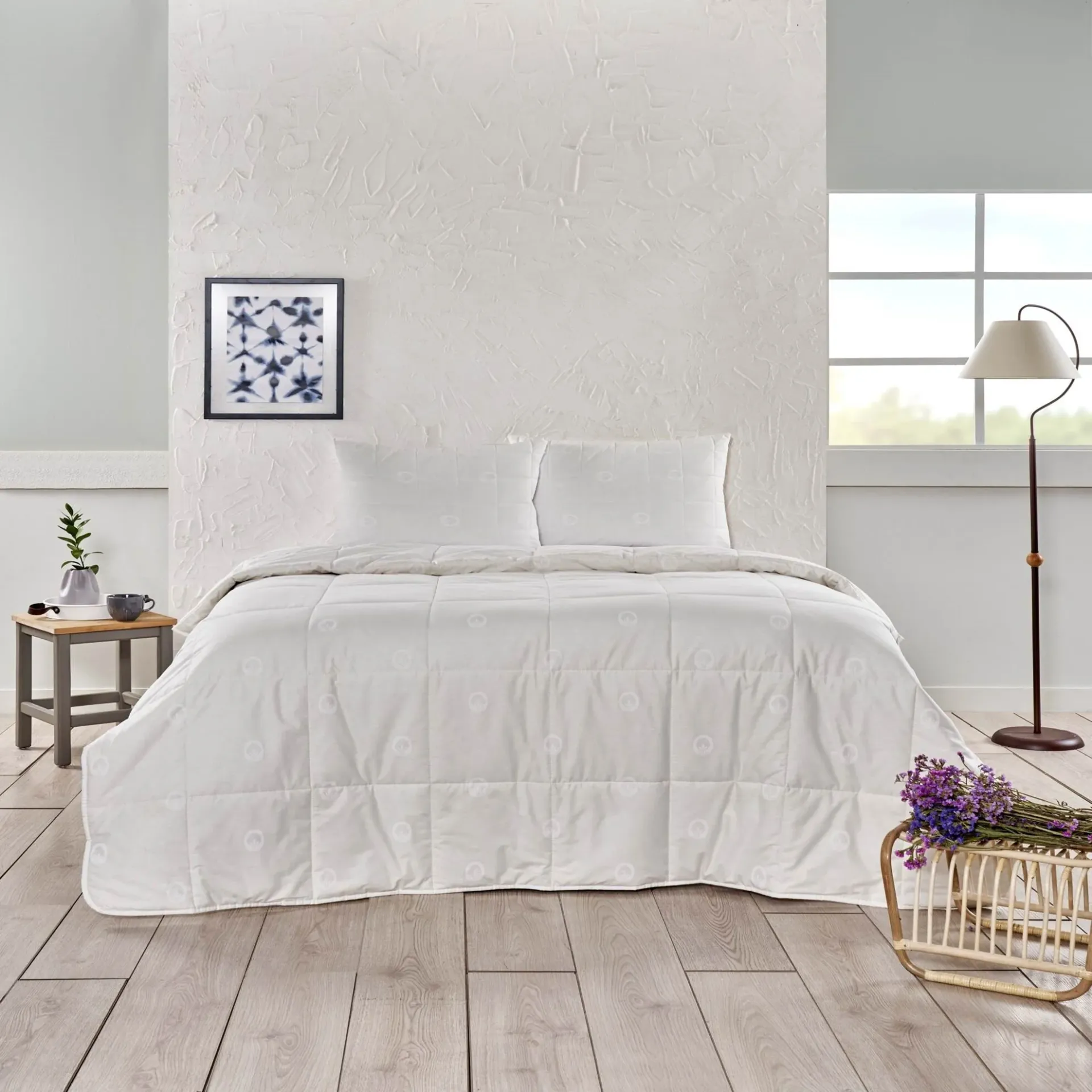 Taç Pure Cotton Pamuk Tek Kişilik Yorgan Beyaz