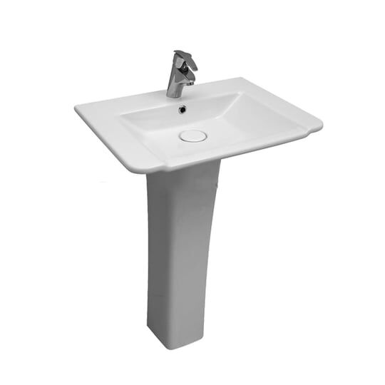 SEREL DIAGONAL LAVABO 48x65 cm ve TAM AYAK)