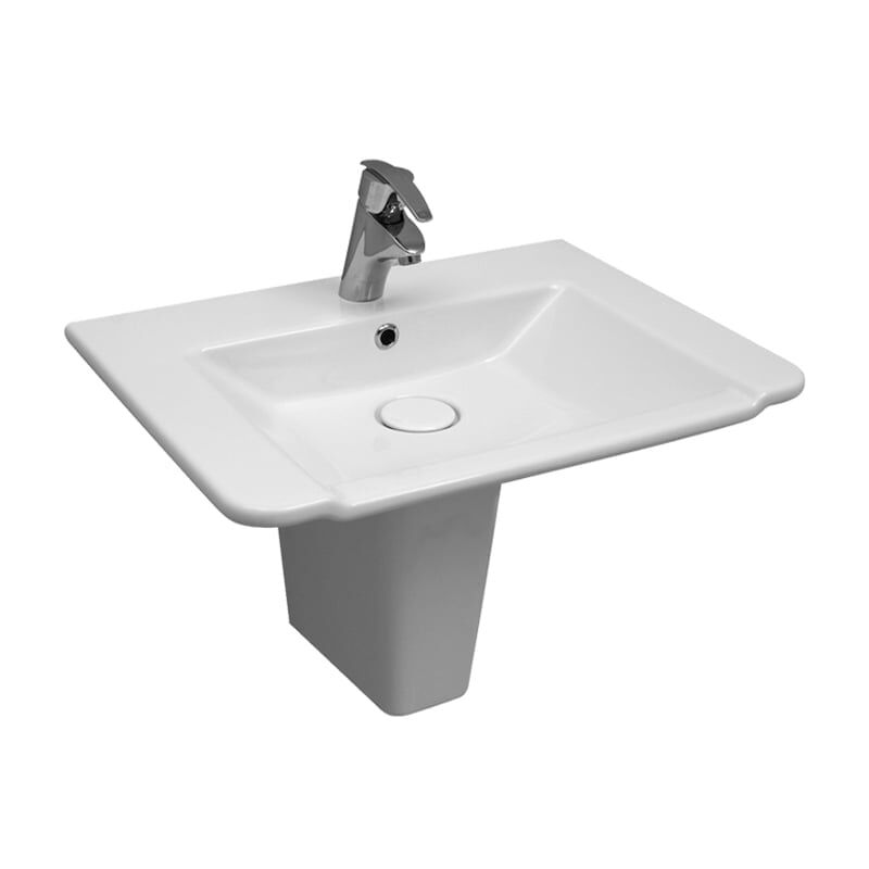 SEREL DİAGONAL LAVABO 48x65 cm ve YARIM AYAK