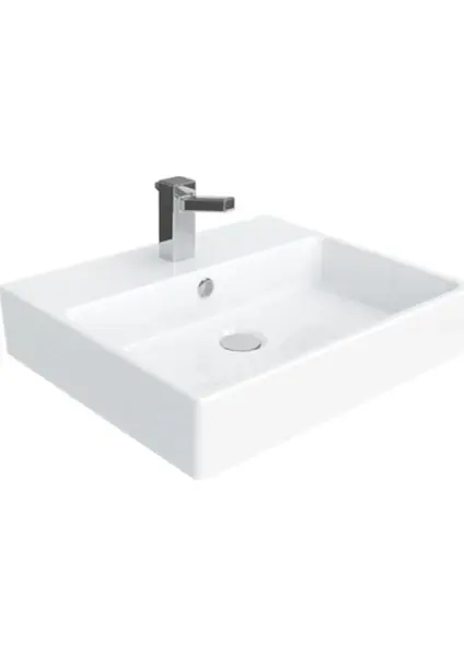 Creavit NX242 Next Setüstü Düz Kare Lavabo 40 x 50 cm