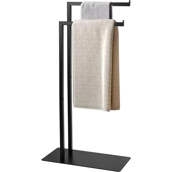 tAALu Havlu Askısı, Ayaklı, Ayaklı, Siyah, Havlu Askısı, Delmeden Banyo Havlusu Askısı, Dekoratif Banyo, Oturma Odası, Mutfak Için