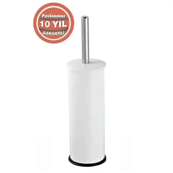 Çelik Banyo Paslanmaz Çelik Tuvalet Fırçası Klozet Fırçası Beyaz