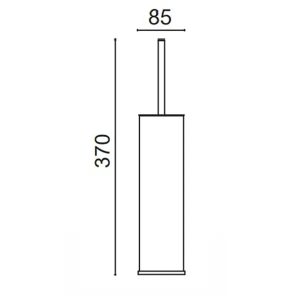 Çelik Banyo Paslanmaz Çelik Tuvalet Fırçası Klozet Fırçası Beyaz