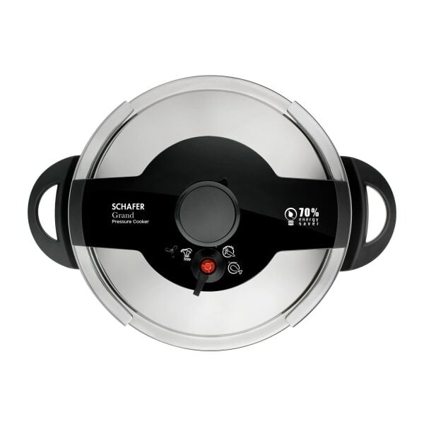 Schafer Grand Düdüklü Tencere 12 L-Siyah