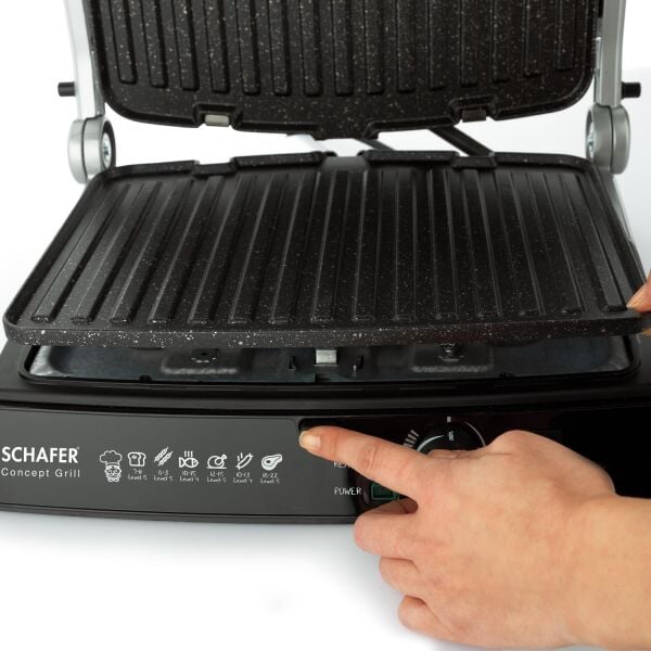 Schafer Concept Grill Tost Makinesi-Siyah