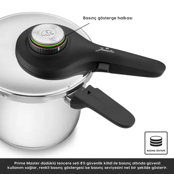 Jumbo Prime Master 4 Litre Düdüklü Tencere