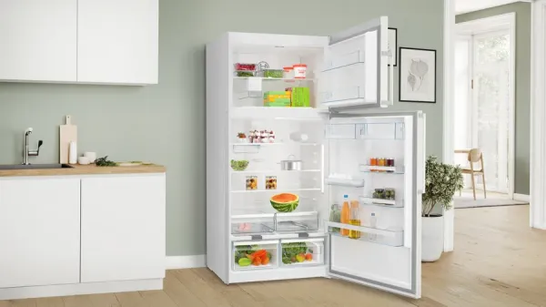 Serie 6 Üstten Donduruculu Buzdolabı 186 x 86 cm Kolay temizlenebilir Inox, Total No Frost