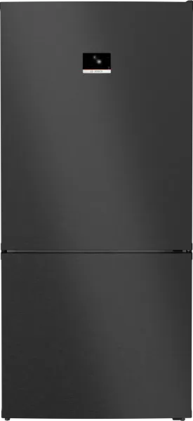 Serie 8 Alttan Donduruculu Buzdolabı 186 x 86 cm Parmak izi bırakmayan siyah inoks, Total No Frost