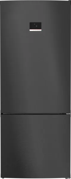 Serie 6 Alttan Donduruculu Buzdolabı 186 x 75 cm Parmak izi bırakmayan siyah inoks, Total No Frost