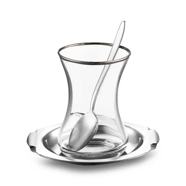 Jumbo Mars 18 Parça Çelik Çay Seti