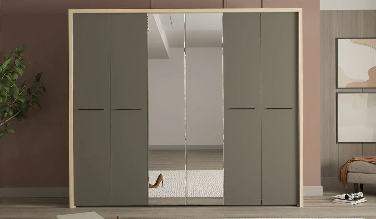 Milano 6 Kapaklı Aynalı Gardırop