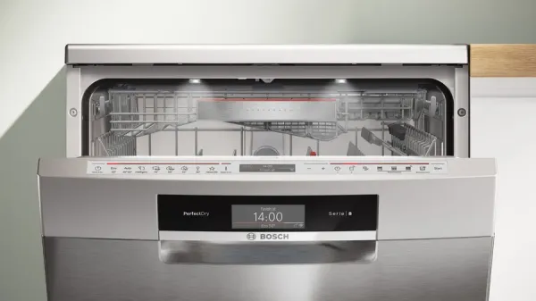Serie 8 Solo Bulaşık Makinesi 60 cm Paslanmaz çelik parmak izi tutmaz
