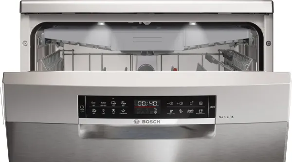 Serie 6 Solo Bulaşık Makinesi 60 cm Paslanmaz çelik parmak izi tutmaz