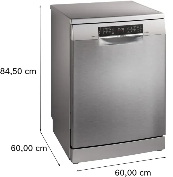 Serie 6 Solo Bulaşık Makinesi 60 cm Paslanmaz çelik parmak izi tutmaz