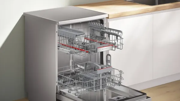Serie 6 Solo Bulaşık Makinesi 60 cm Paslanmaz çelik parmak izi tutmaz