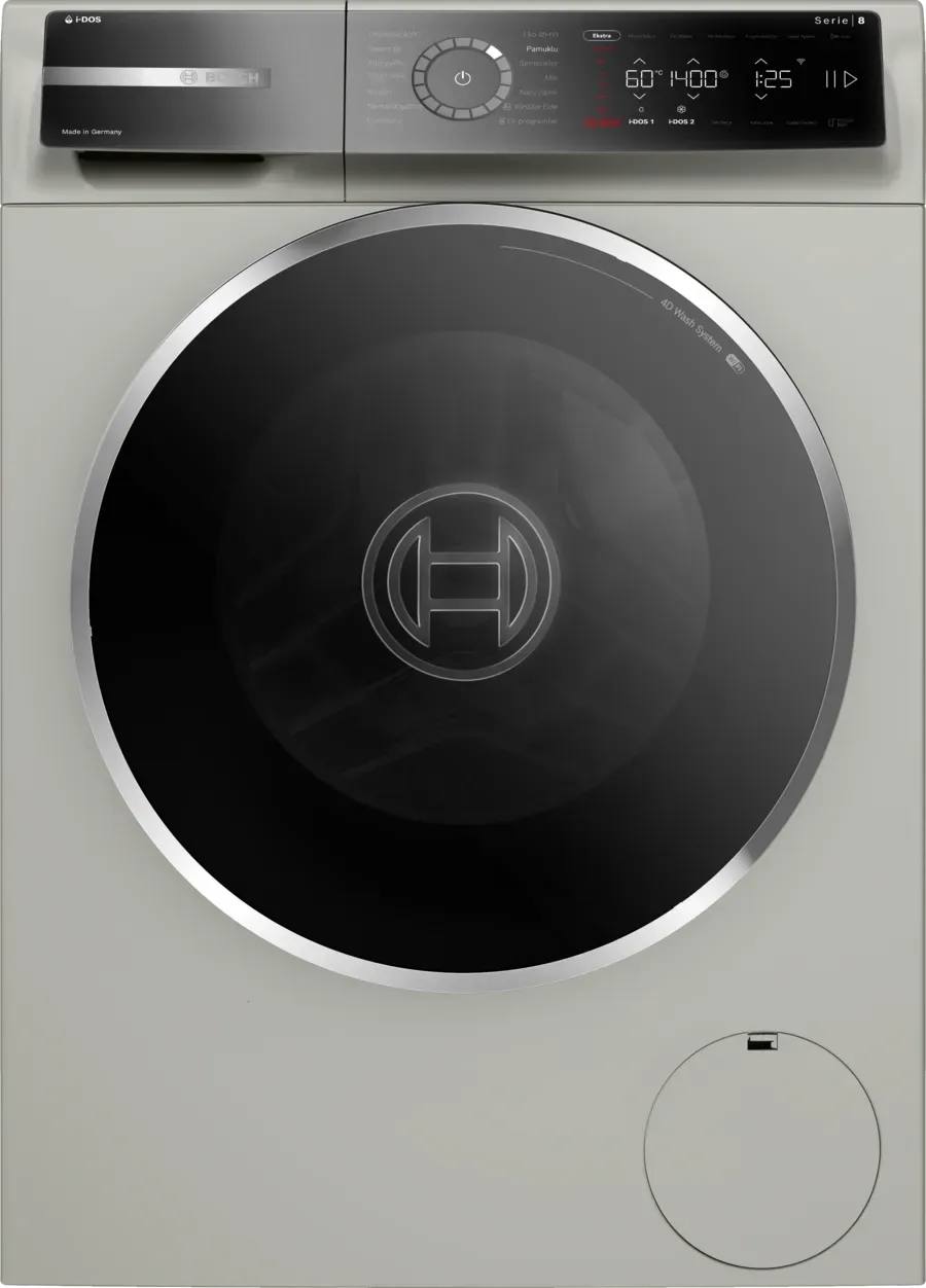 Serie 8 Çamaşır Makinesi 10 kg maks. 1400 dev./dak., Gümüş