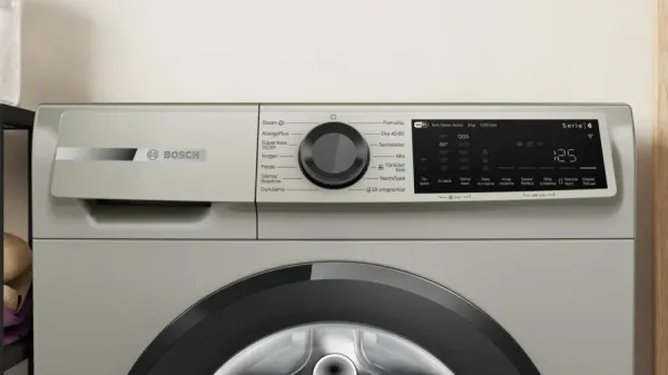 Serie 6 Çamaşır Makinesi 9 kg maks. 1200 dev./dak., Gümüş