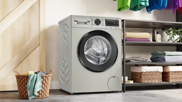 Serie 4 Çamaşır Makinesi 9 kg 1200 dev./dak., Gümüş