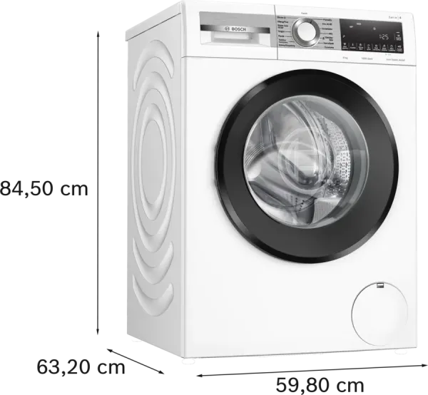 Serie 4 Çamaşır Makinesi 9 kg maks. 1400 dev./dak.