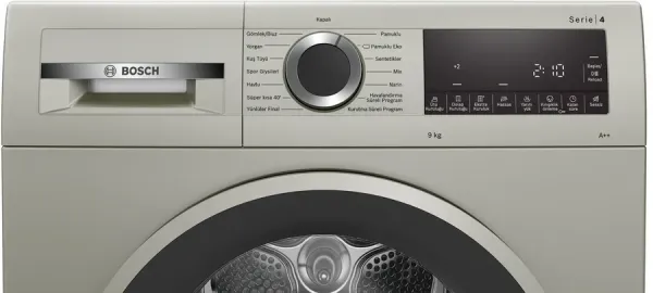 Serie 4 Isı Pompalı Kurutma Makinesi 9 kg Gümüş
