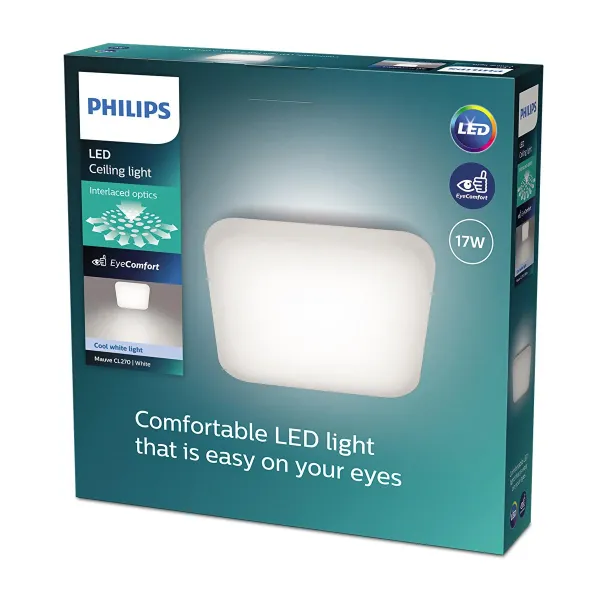 Philips Mauve Kare Plafonyer 17w 4000k